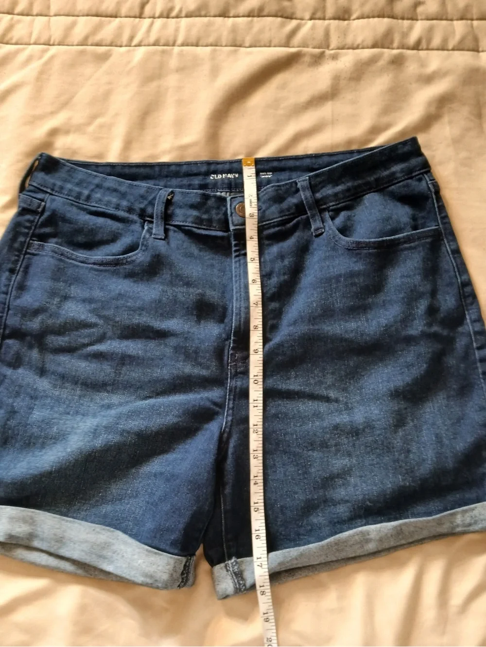 Dark Wash Denim Shorts for Women